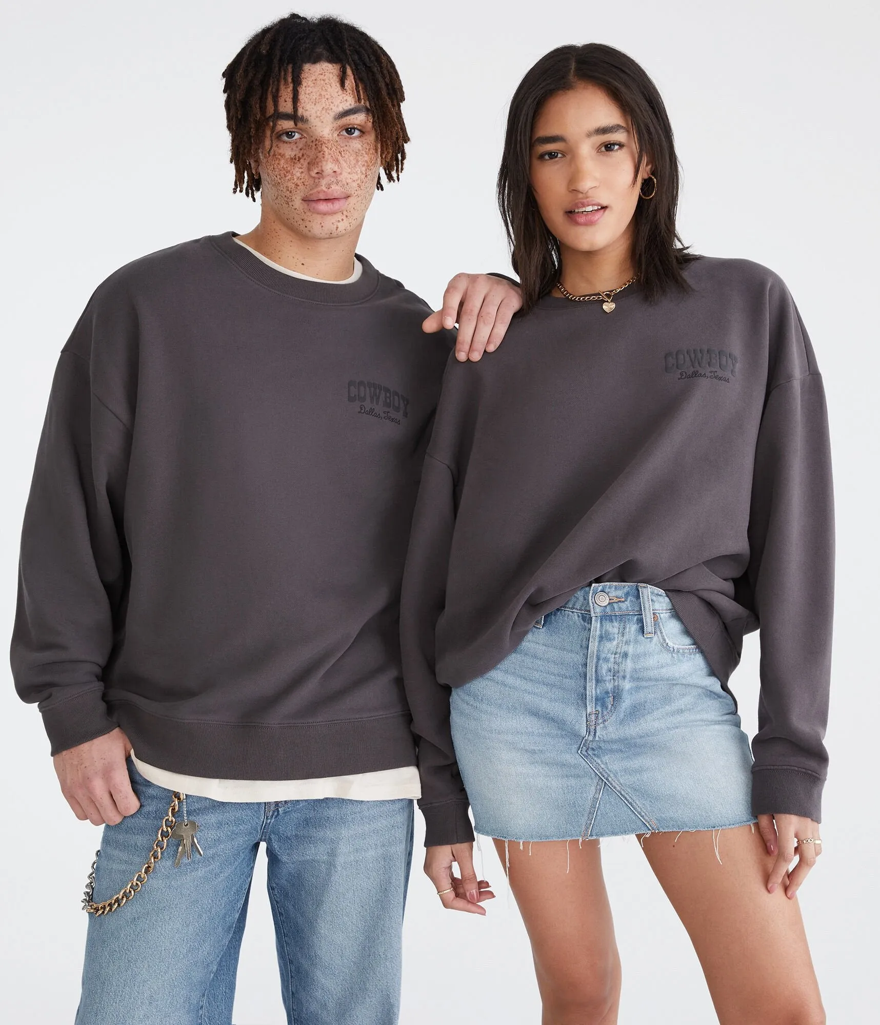 Aeropostale Texas Cowboy Essentials Crew Sweatshirt