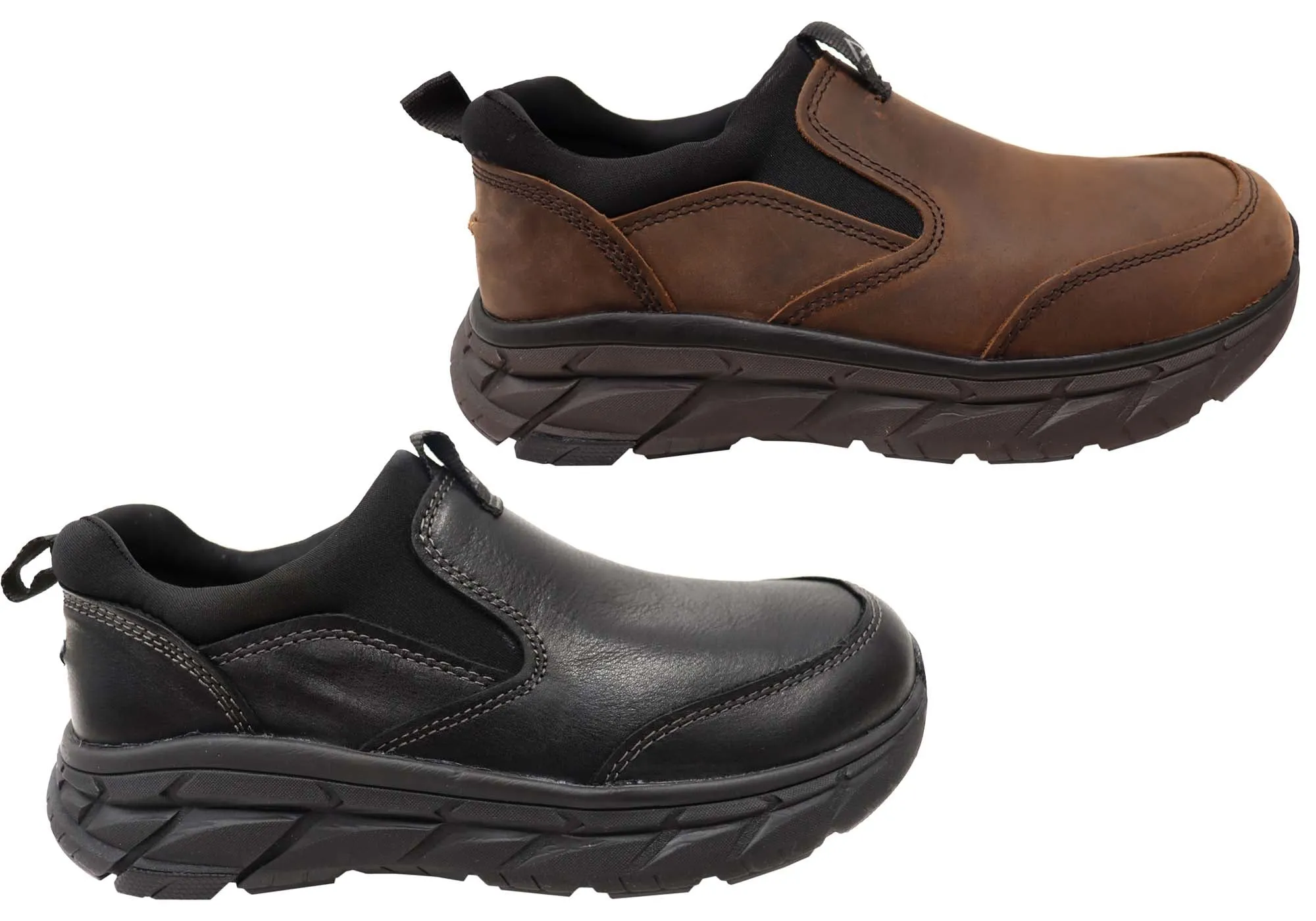 Align Protech Valent Mens Leather Wide Fit Arch Support Sneakers Align Shoes