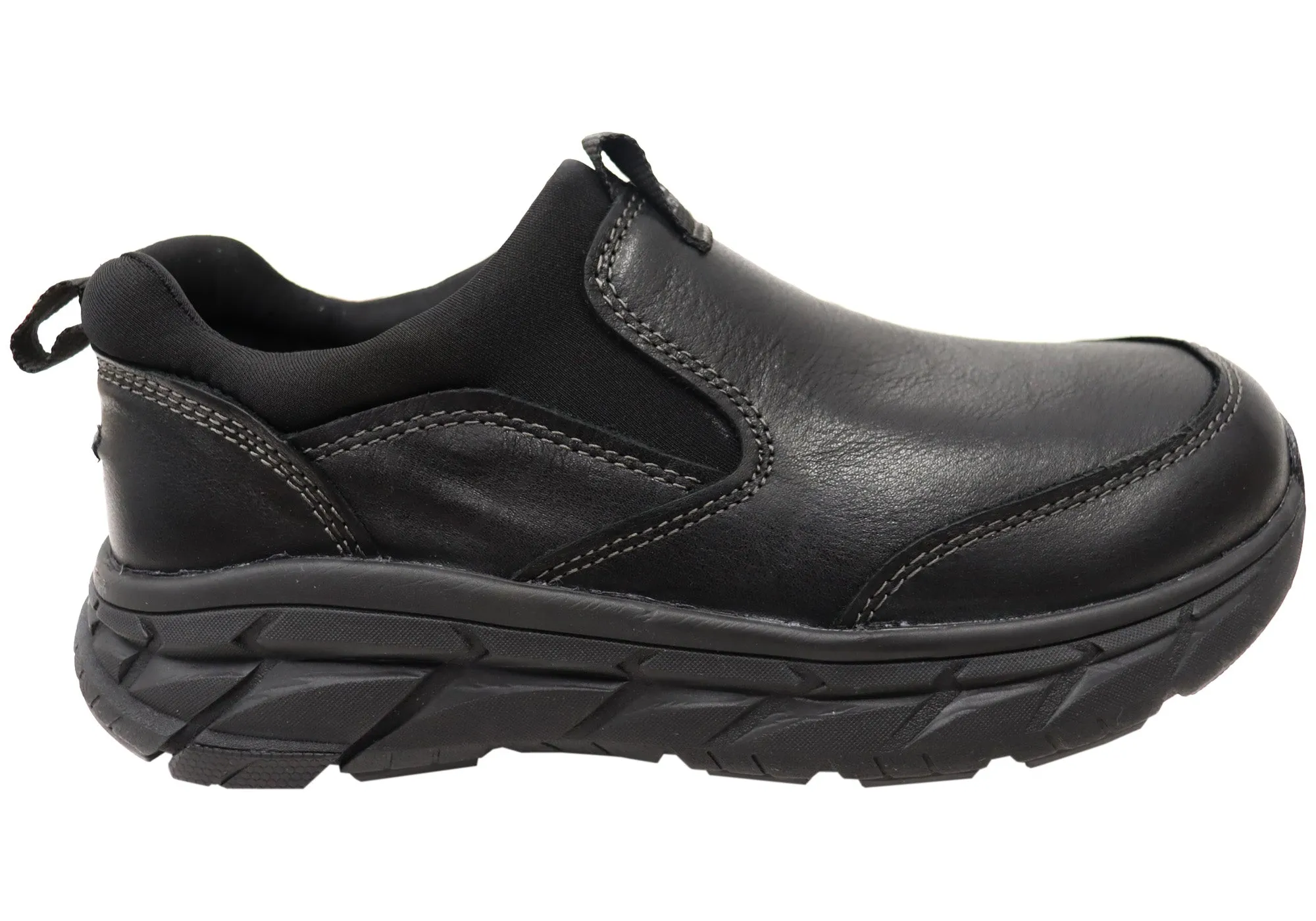 Align Protech Valent Mens Leather Wide Fit Arch Support Sneakers Align Shoes