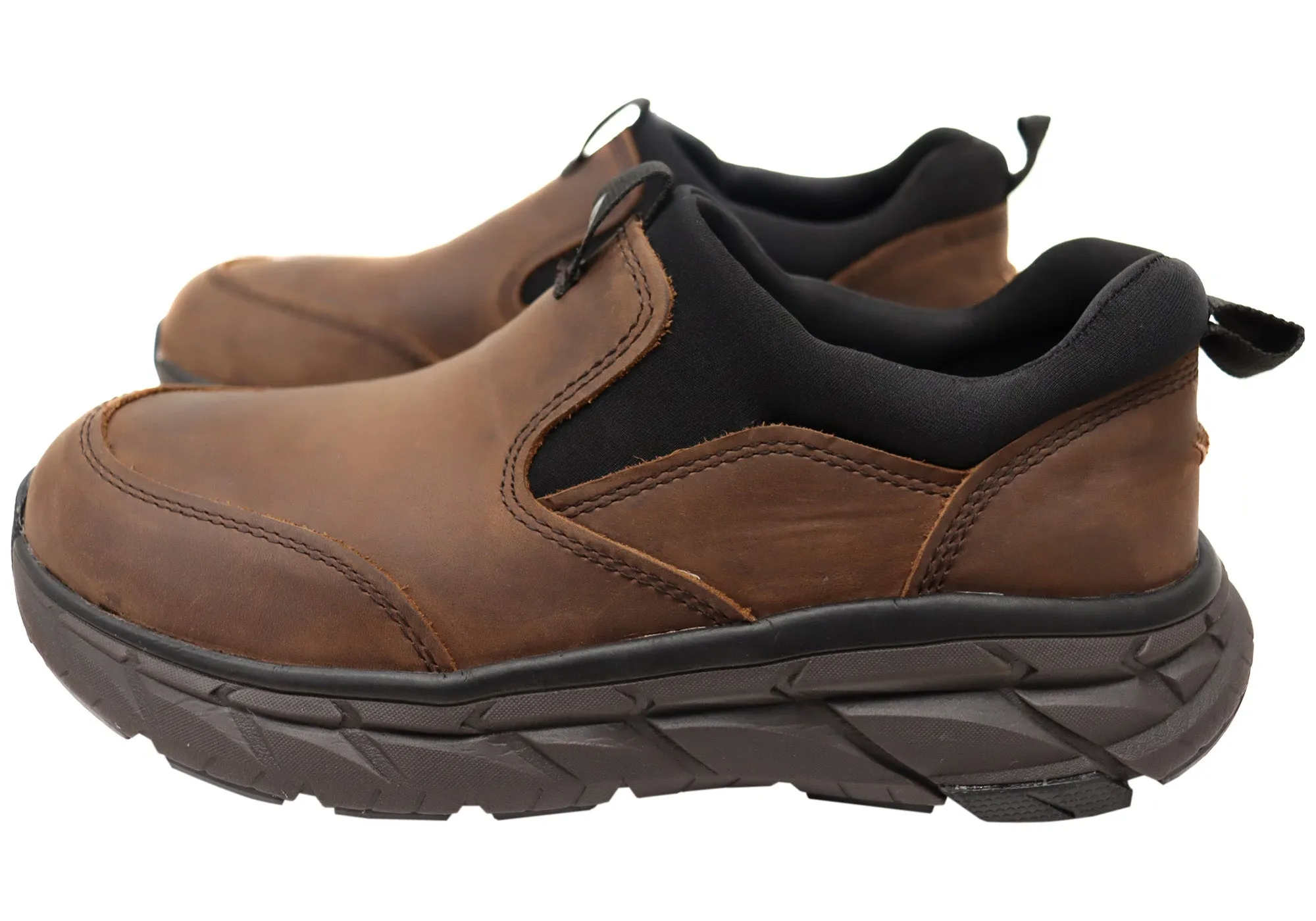 Align Protech Valent Mens Leather Wide Fit Arch Support Sneakers Align Shoes
