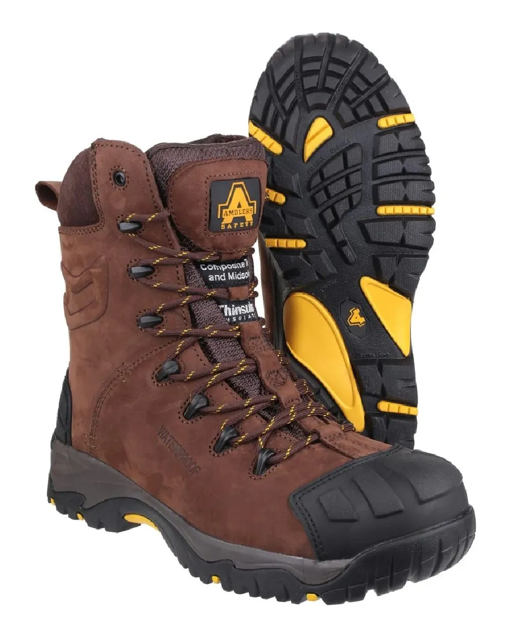 Amblers Safety Mens AS995 Pillar Hi-Leg Waterproof Safety Boots Amblers Safety Shoes
