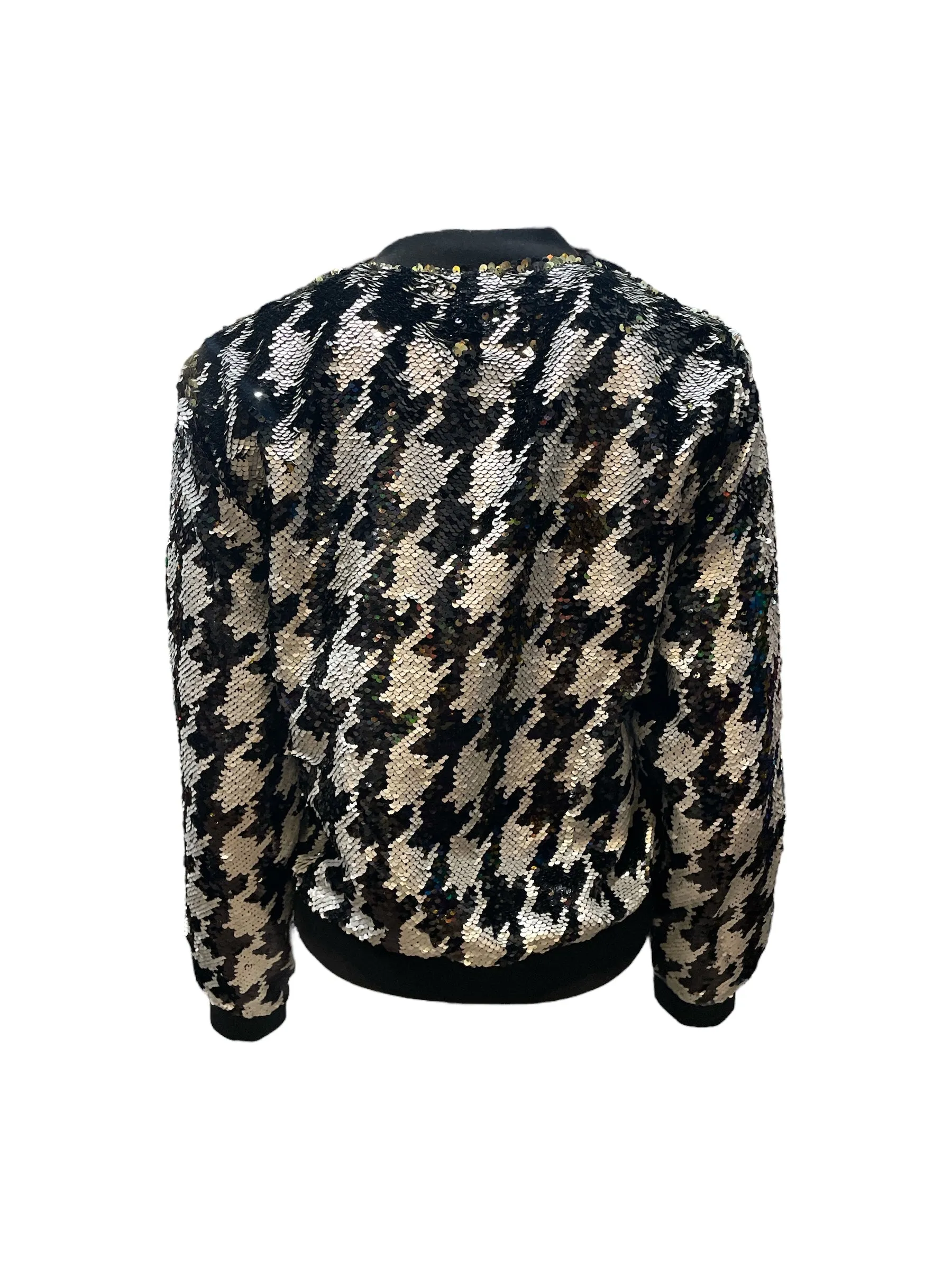 Any Old Iron Dogstooth Bomber Jacket