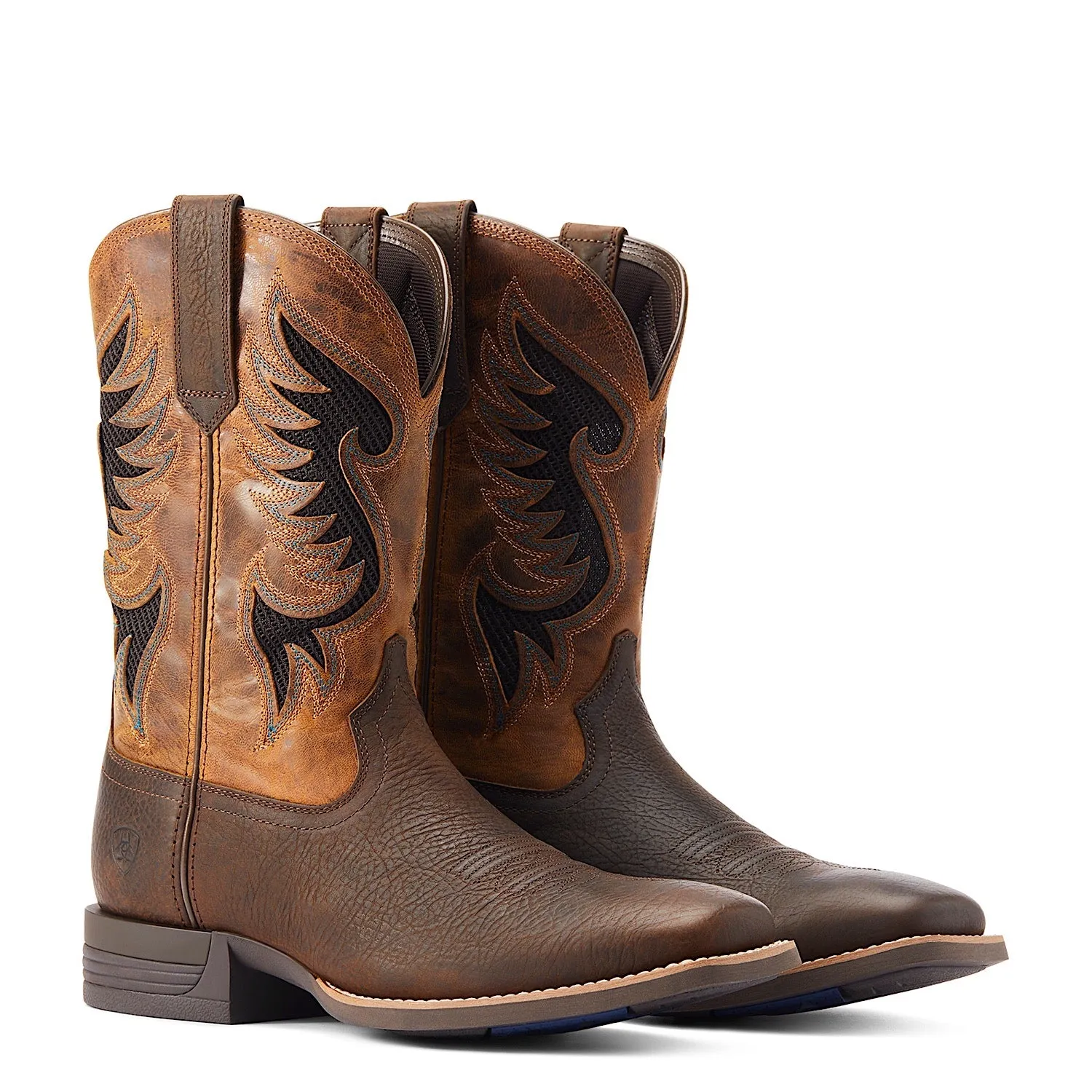Ariat Men's Cowpuncher VentTEK Boot - Dark Brown/Golden Mustard Ariat Shoes