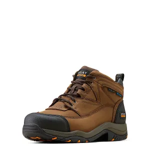 Ariat Men's Duraterrain Waterproof Steel Toe Boot - Distressed Brown Ariat Shoes