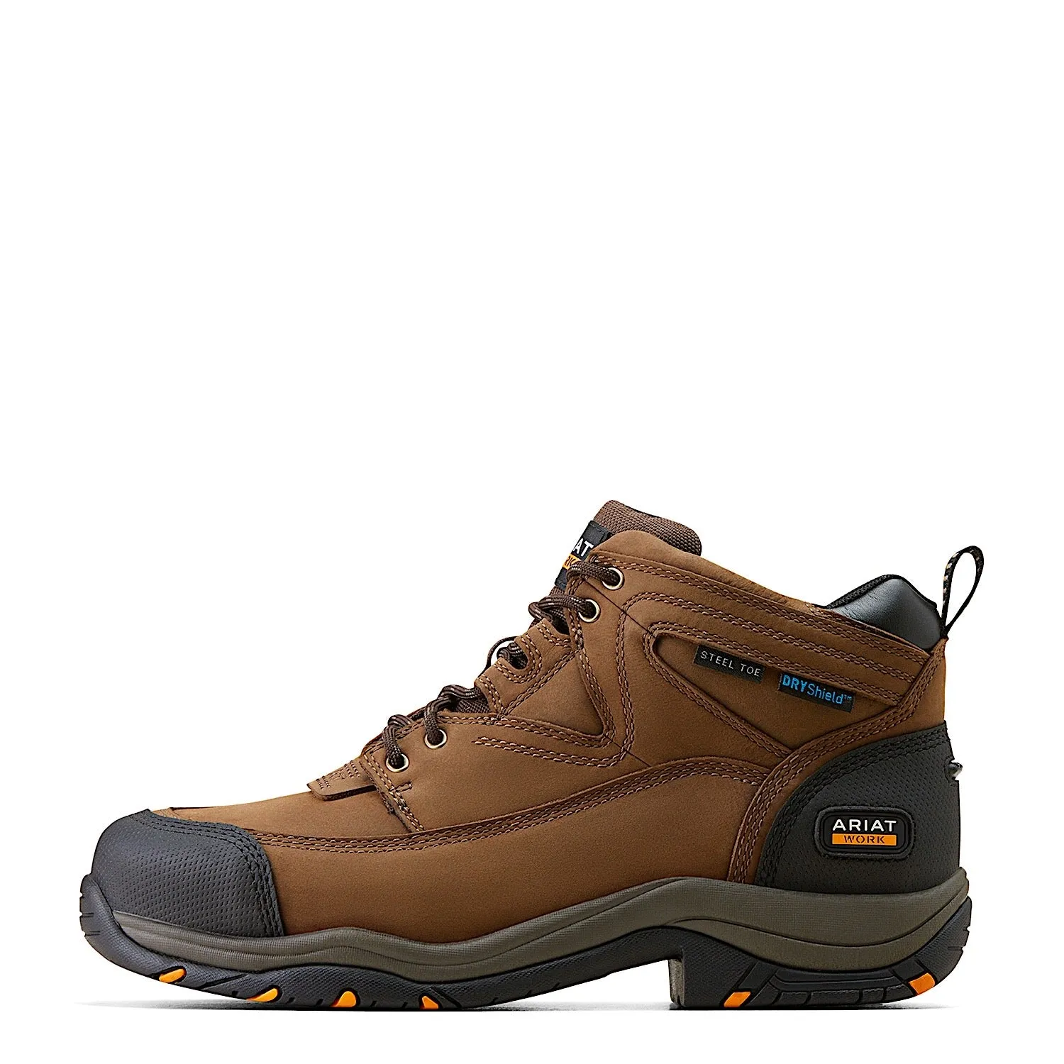 Ariat Men's Duraterrain Waterproof Steel Toe Boot - Distressed Brown Ariat Shoes