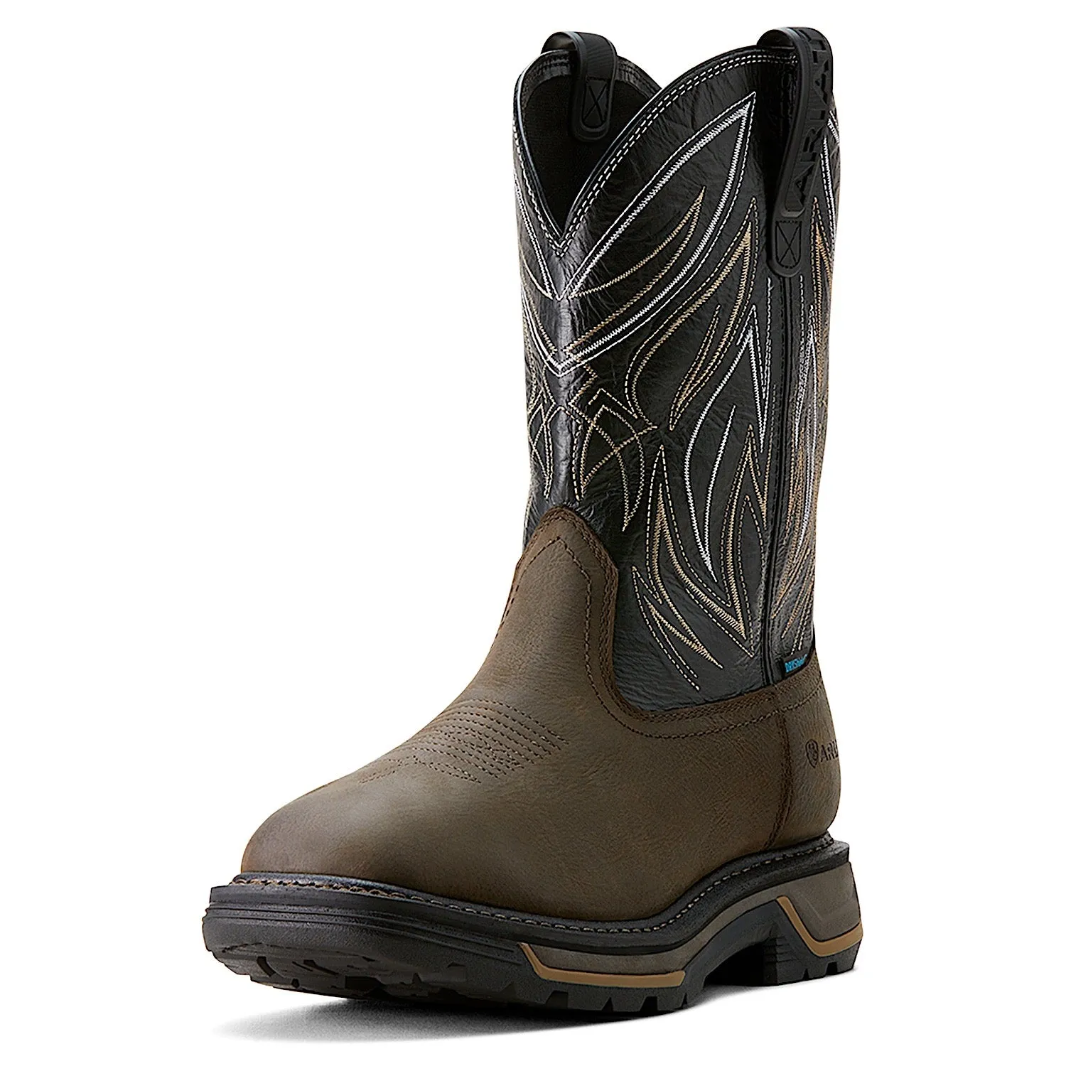 Ariat Men's H20 Big Rig Boa Work Boot - Iron Coffee/Black Ariat Shoes