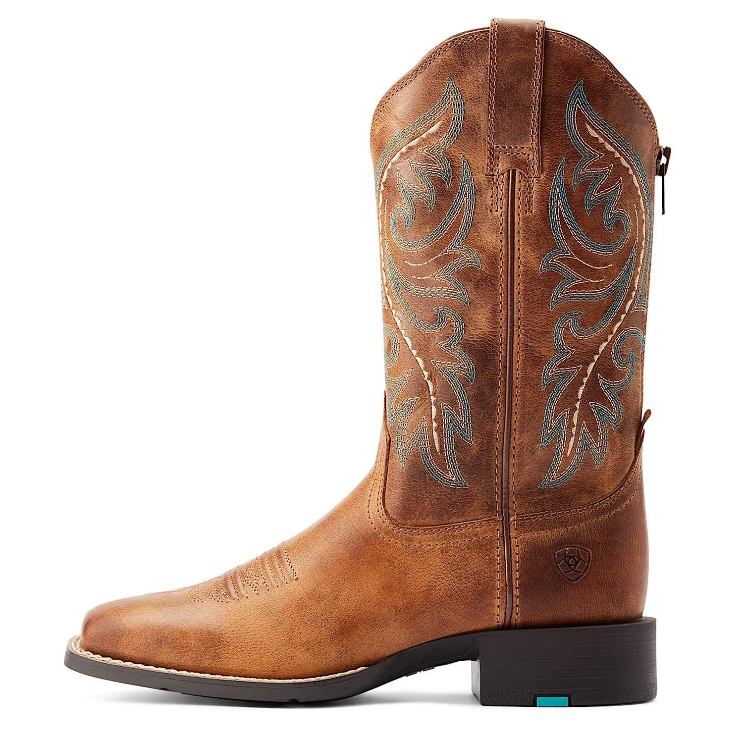 Ariat Women's Round Up Back Zip Western Boot Desert Sand Ariat Shoes