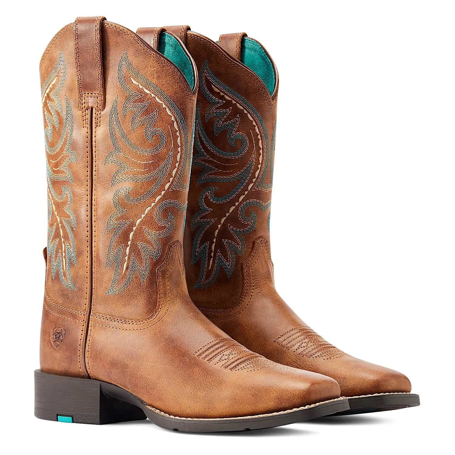 Ariat Women's Round Up Back Zip Western Boot Desert Sand Ariat Shoes