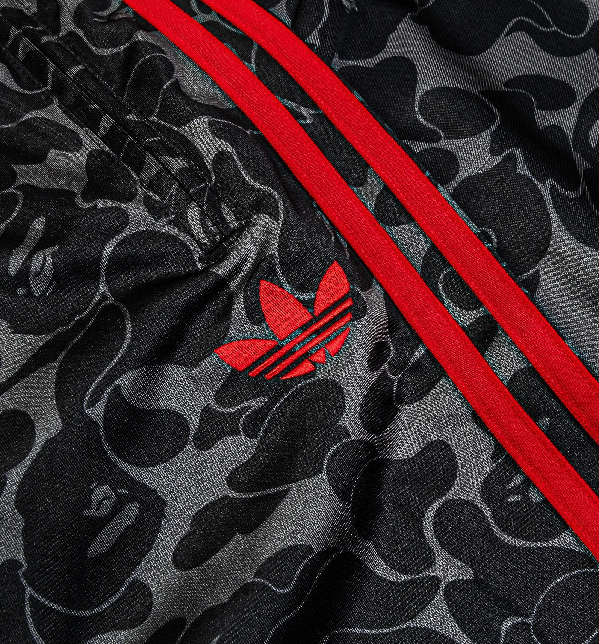 Bape x Adidas All Over Print Track Mens Pant - Black