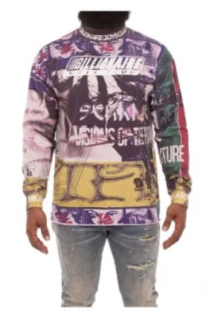 BB MOTTO JERSEY LS KNIT Billionaire Boys Club Clothing