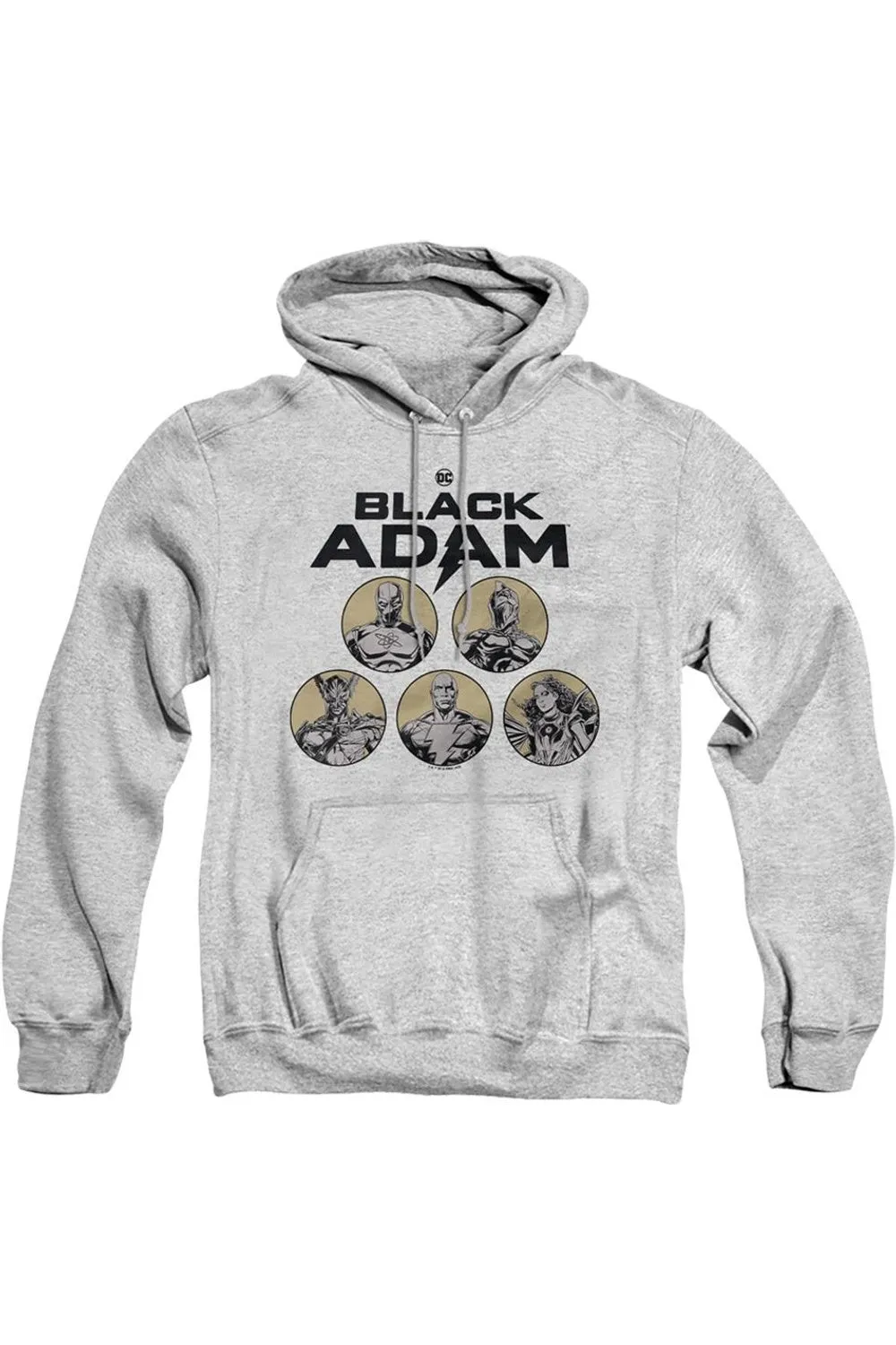 Black Adam Black Adam Contrast Group Adult Pull Over Hoodie / Hooded Sweatshirt