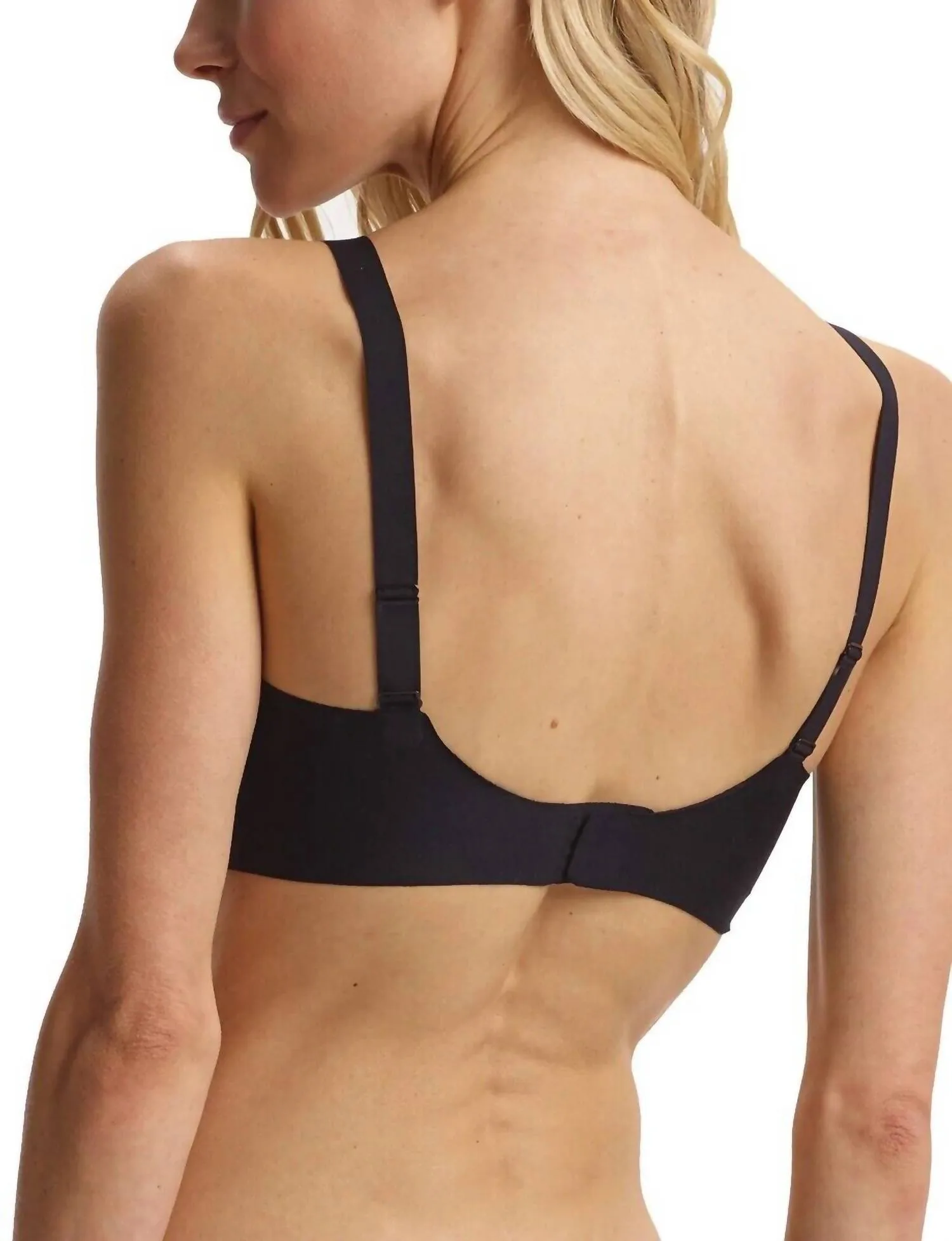 Butter Soft Support Adjustable Bralette In Black