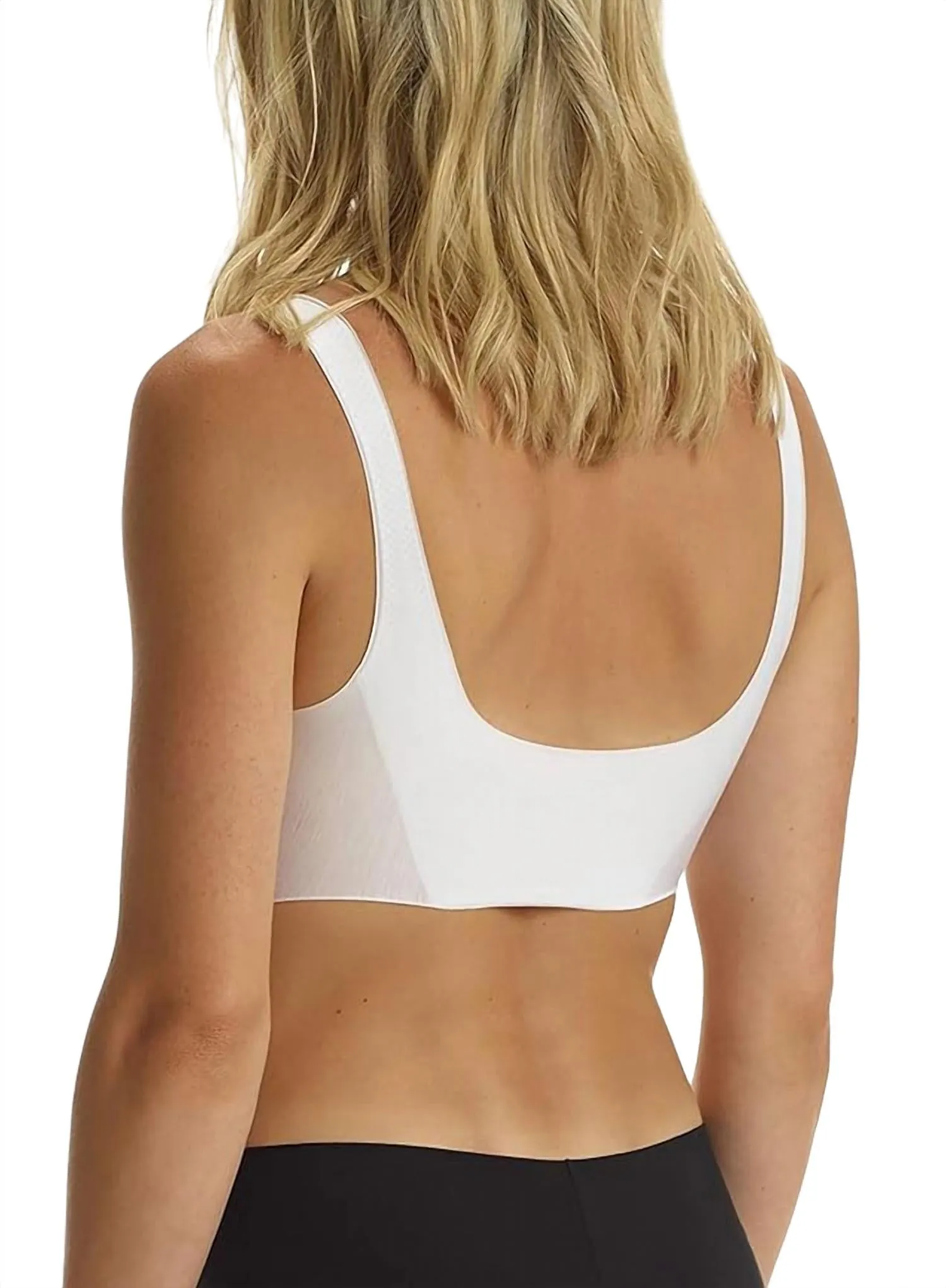 Butter Soft Support Bralette In White