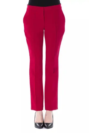 BYBLOS Fuchsia Polyester Women Pant