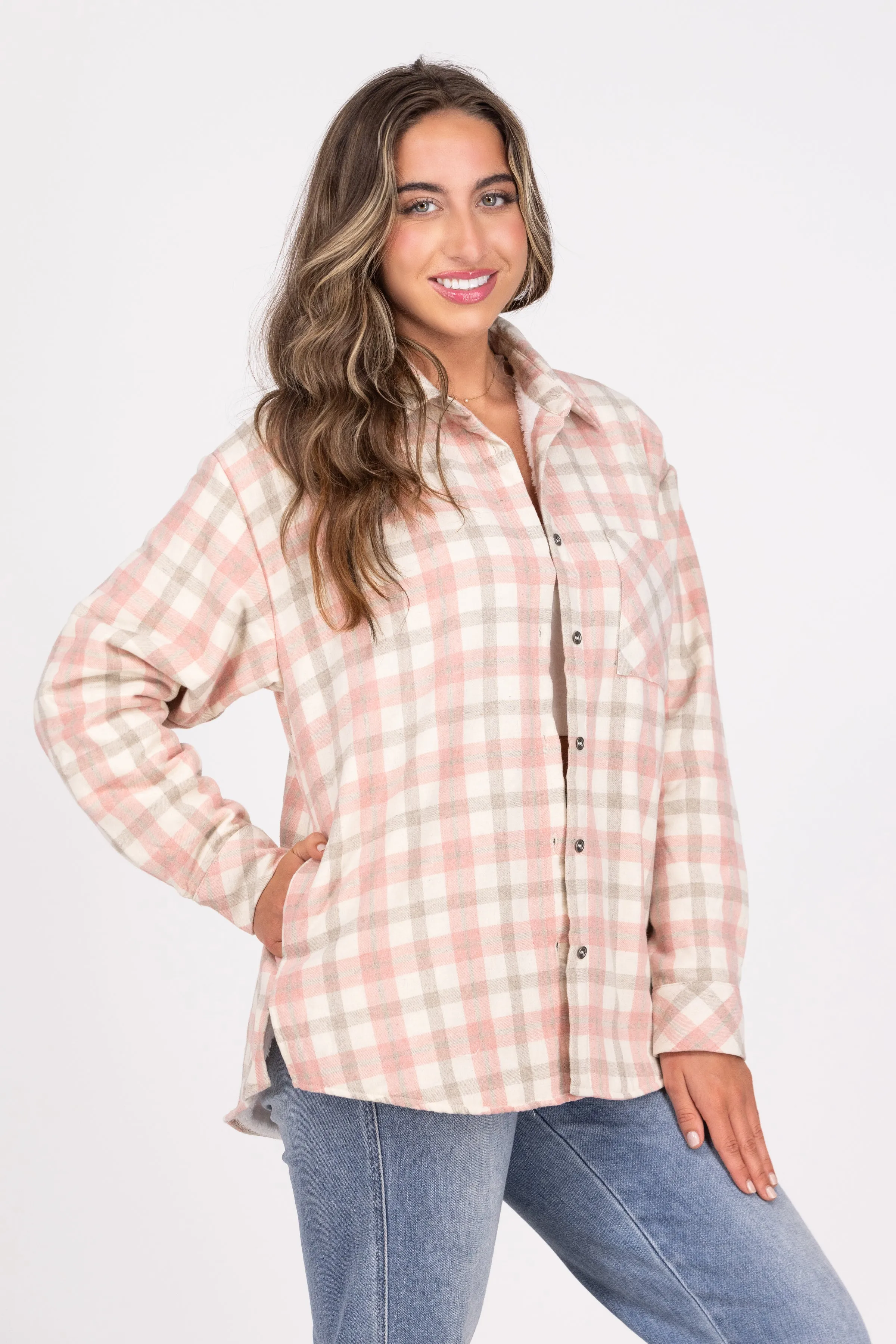 Can You Hack It Women's Oversized Plaid Shacket