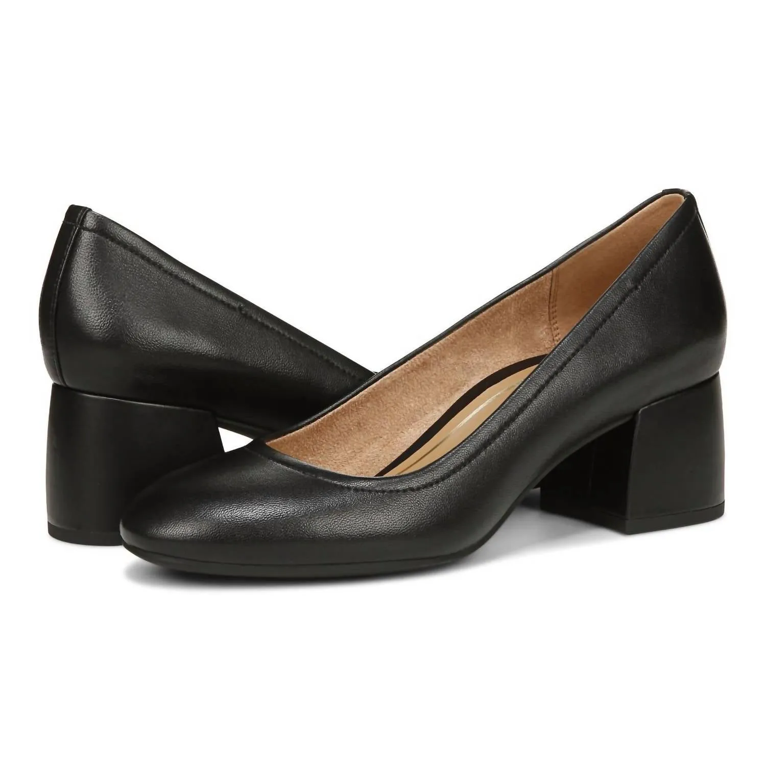 Carmel Pump Heel In Nappa In Black