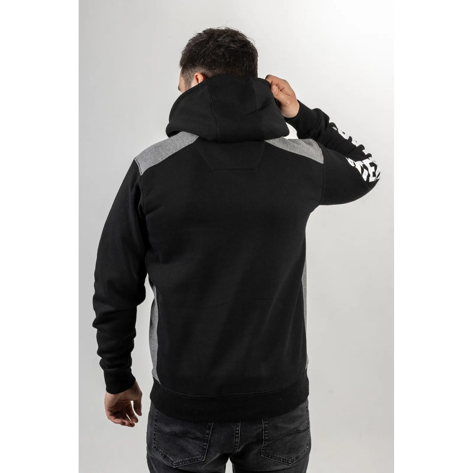 Caterpillar Logo Panel Hooded Sweatshirt Caterpillar