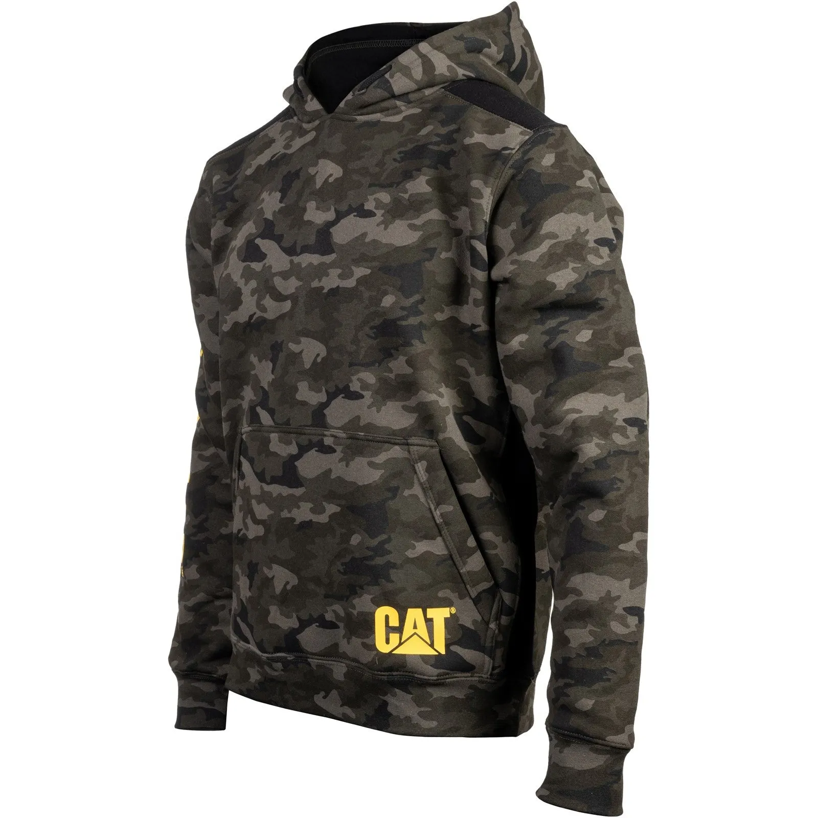 Caterpillar Logo Panel Hooded Sweatshirt Caterpillar