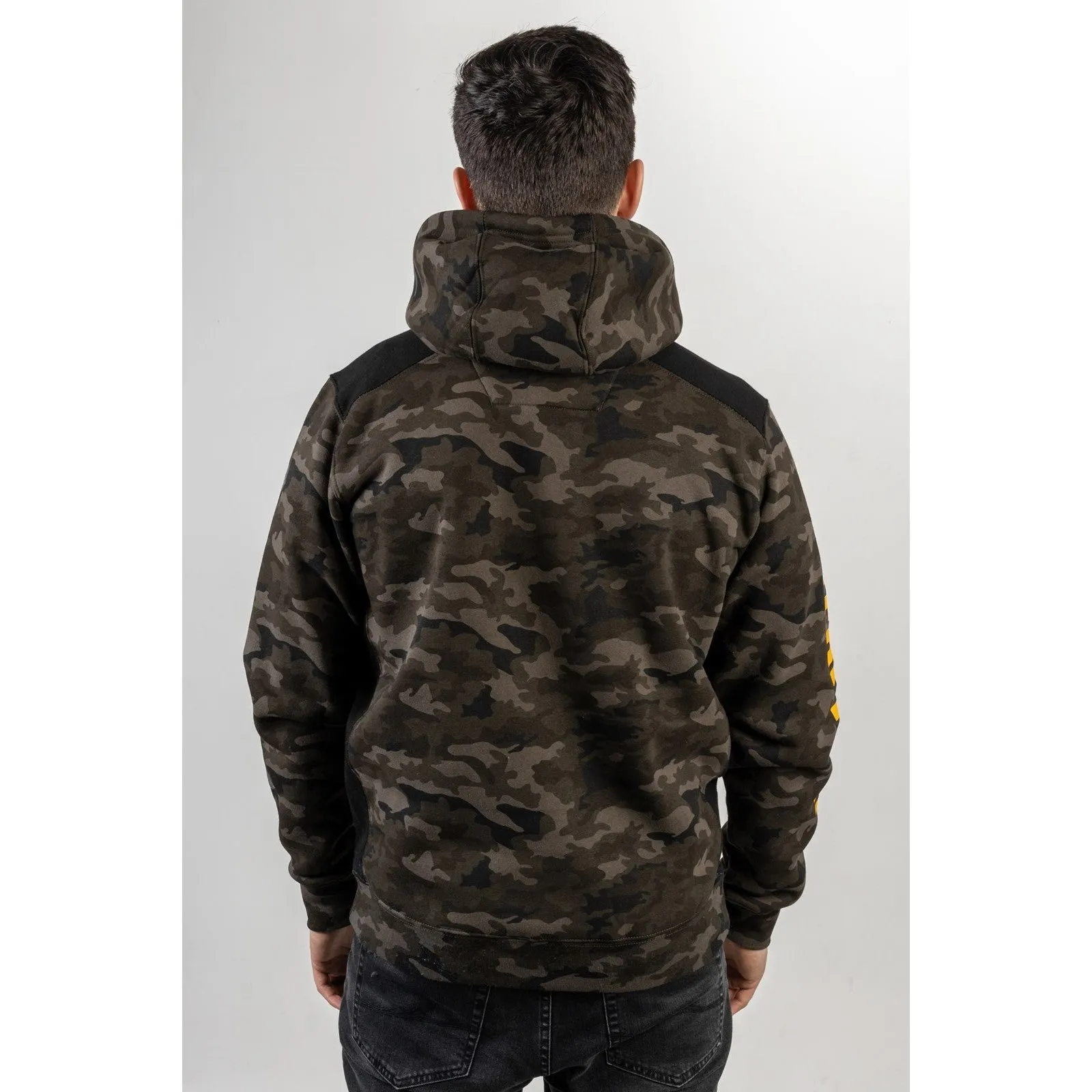 Caterpillar Logo Panel Hooded Sweatshirt Caterpillar