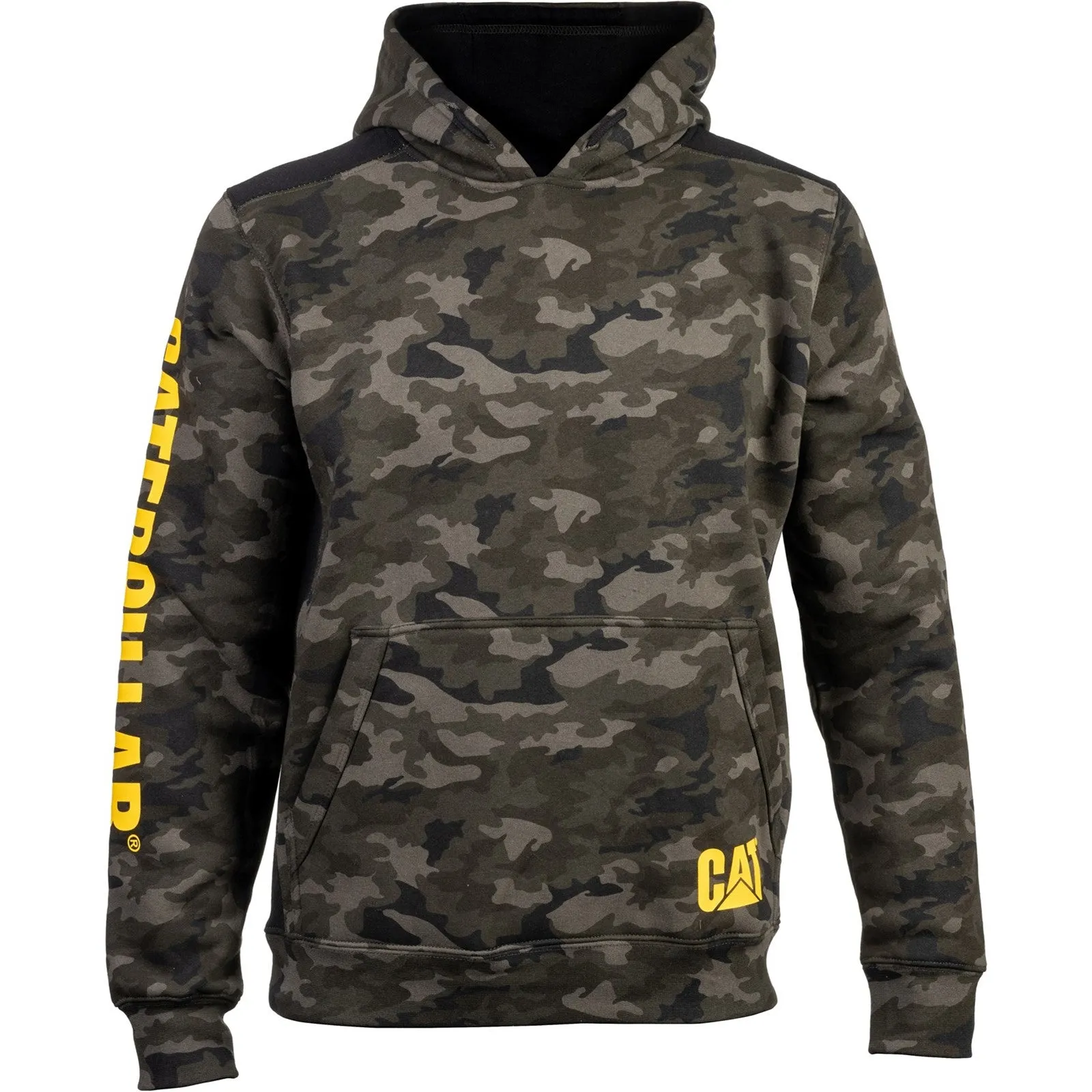 Caterpillar Logo Panel Hooded Sweatshirt Caterpillar