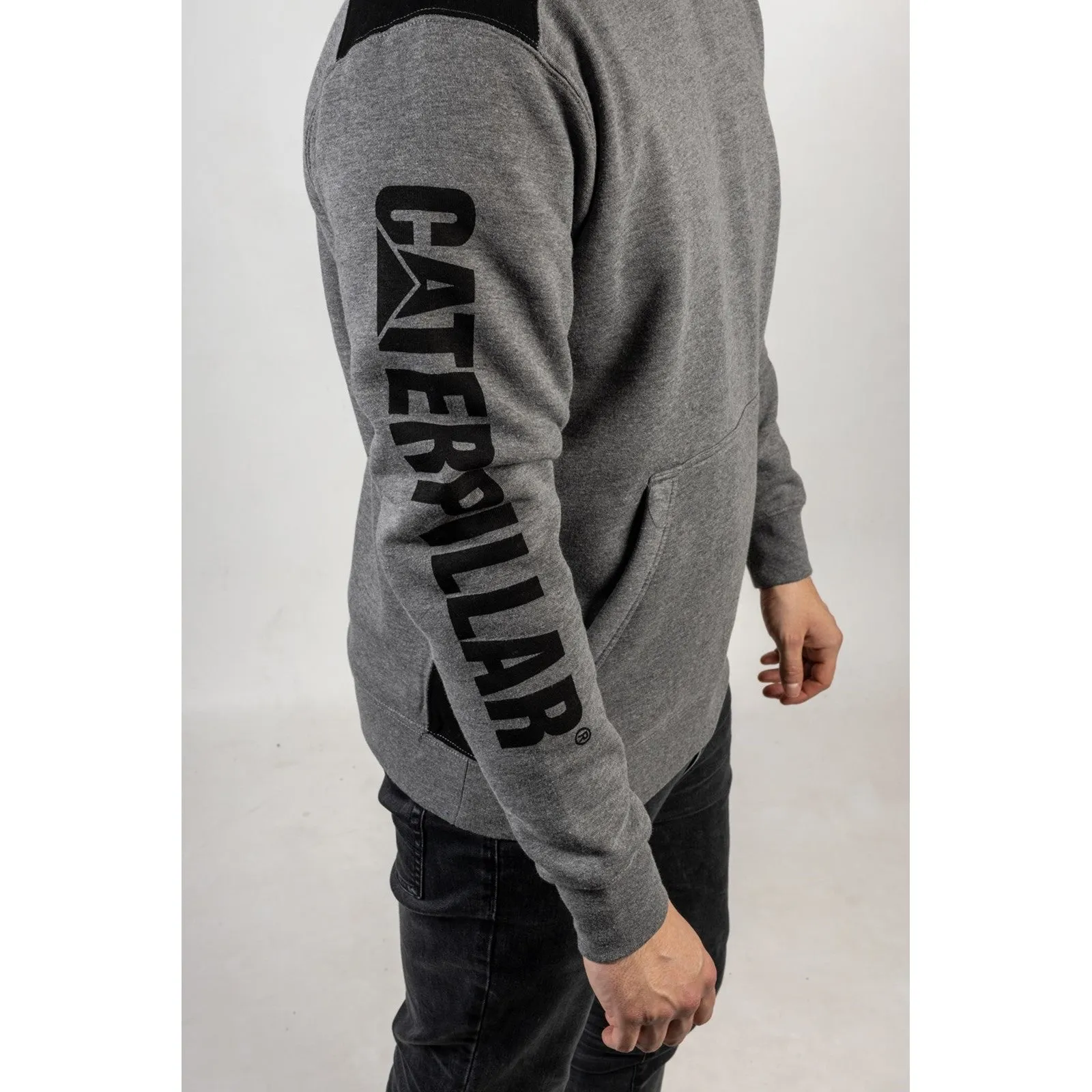 Caterpillar Logo Panel Hooded Sweatshirt Caterpillar