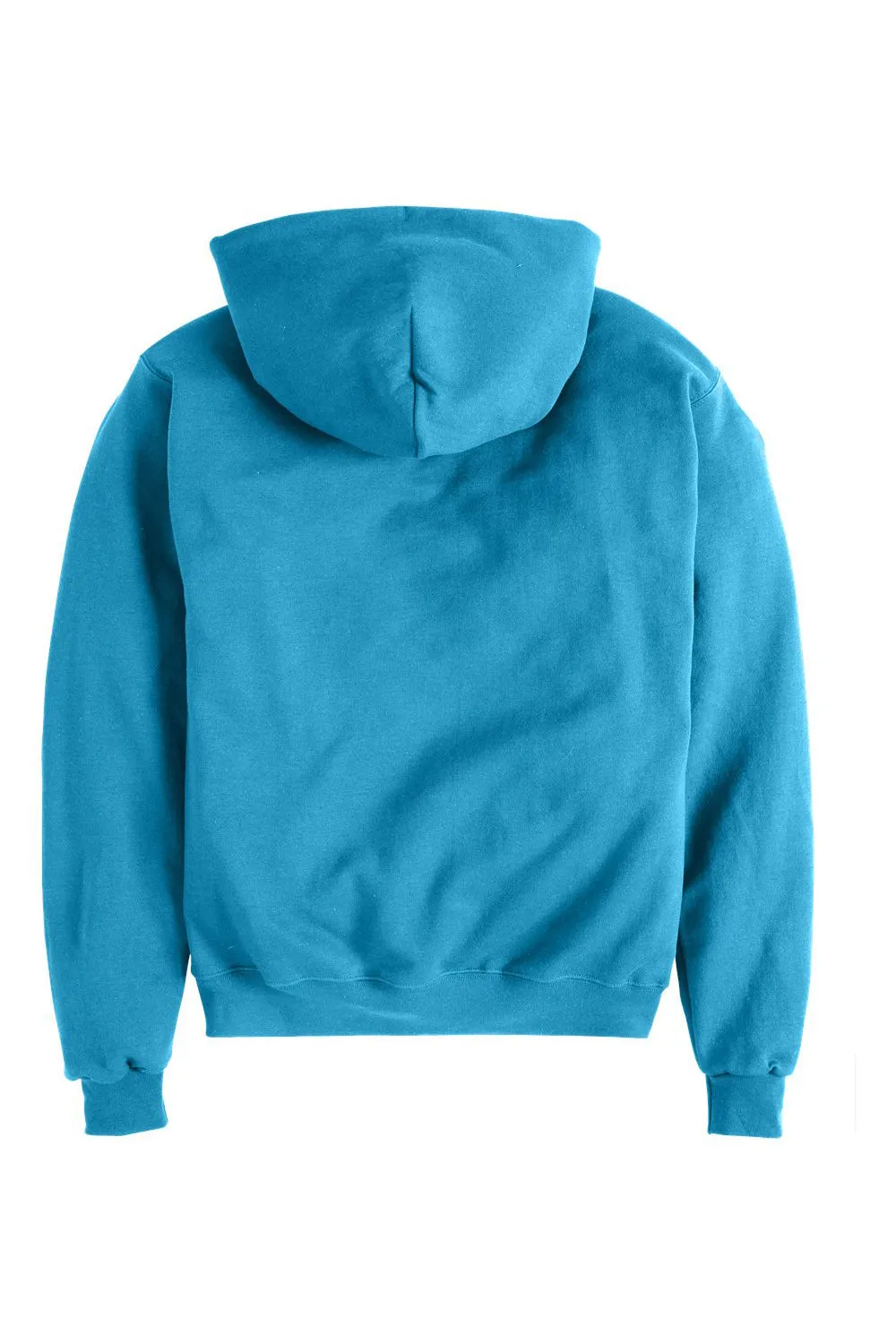 Champion Mens Double Dry Eco Moisture Wicking Fleece Hooded Sweatshirt Hoodie w/ Pouch Pocket - Lagoon Blue