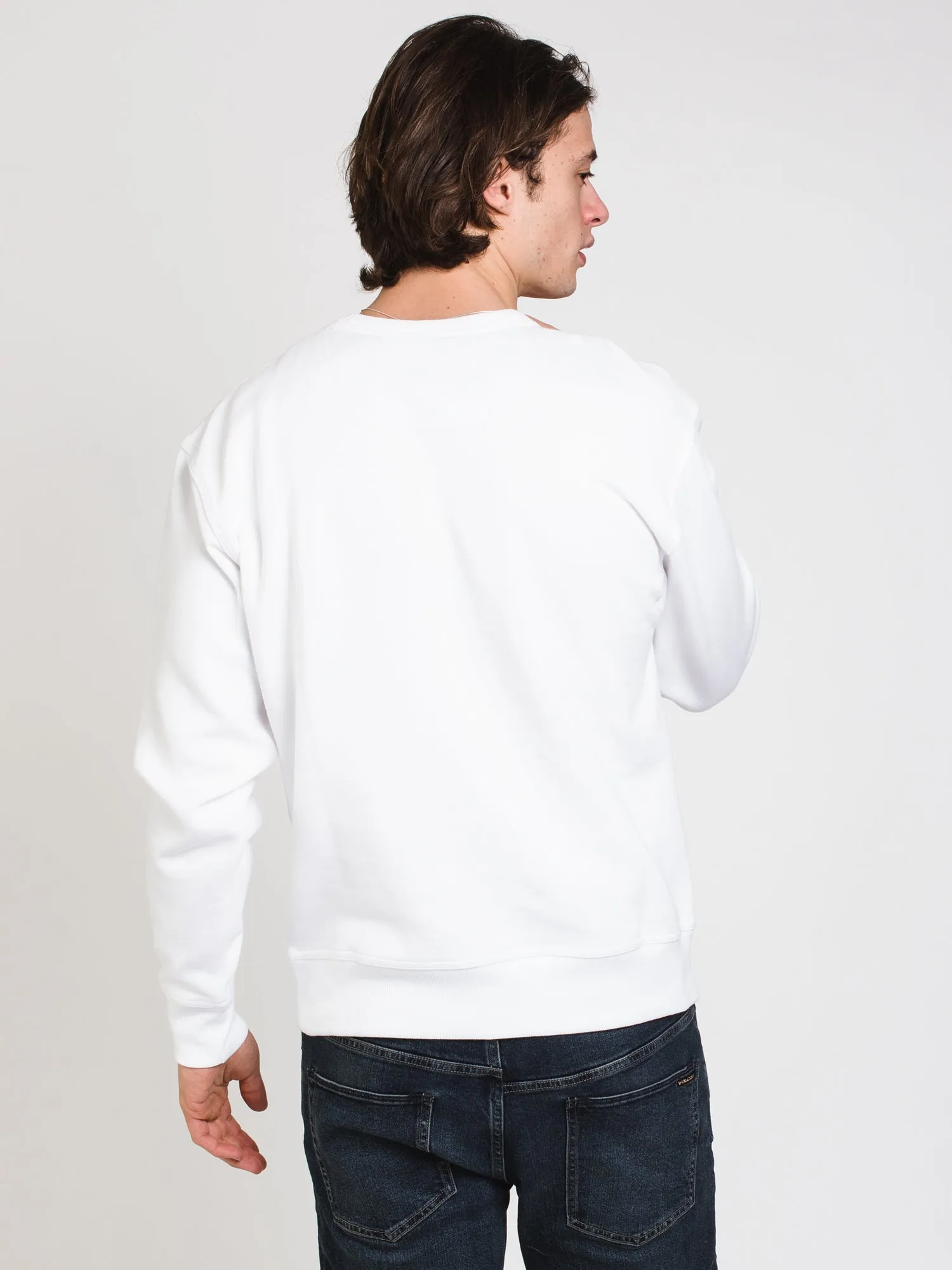 CHAMPION POWERBLEND FLEECE CREW EMBROIDERED C  - CLEARANCE