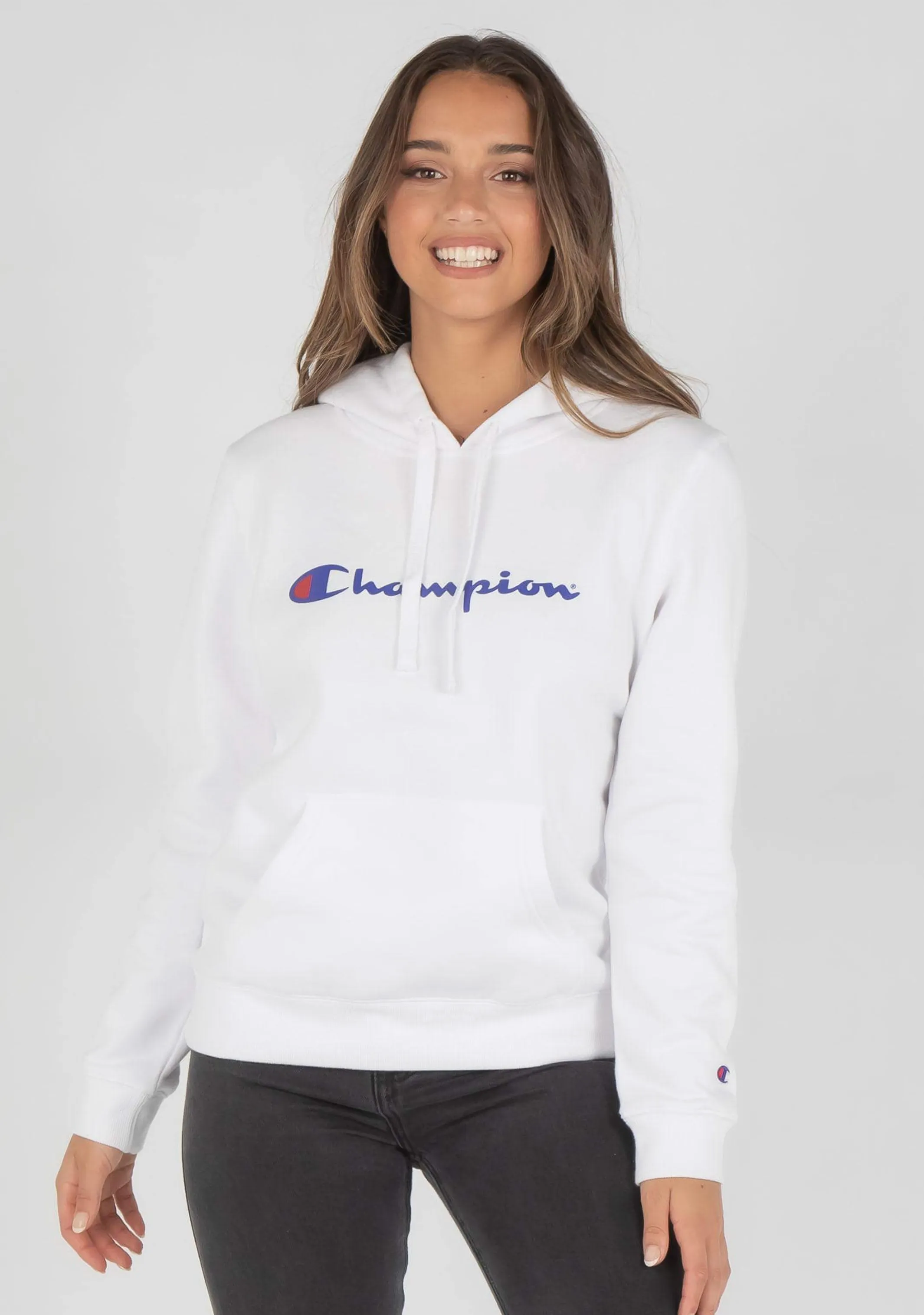 Champion Women’s Script Hoodie White