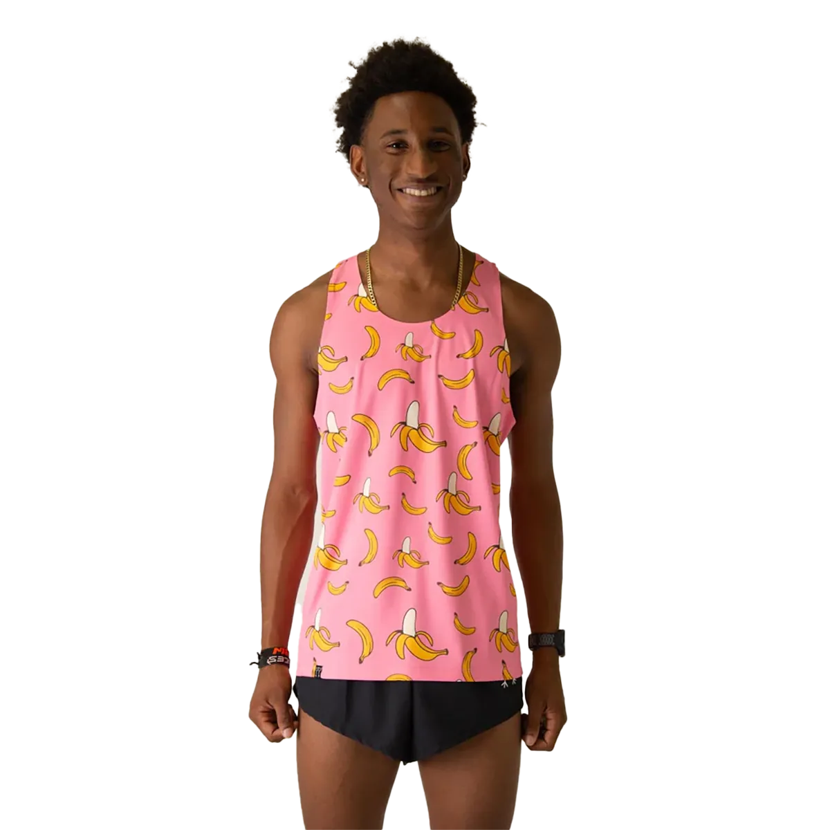 ChicknLegs Preformance Singlet Pink Bananas