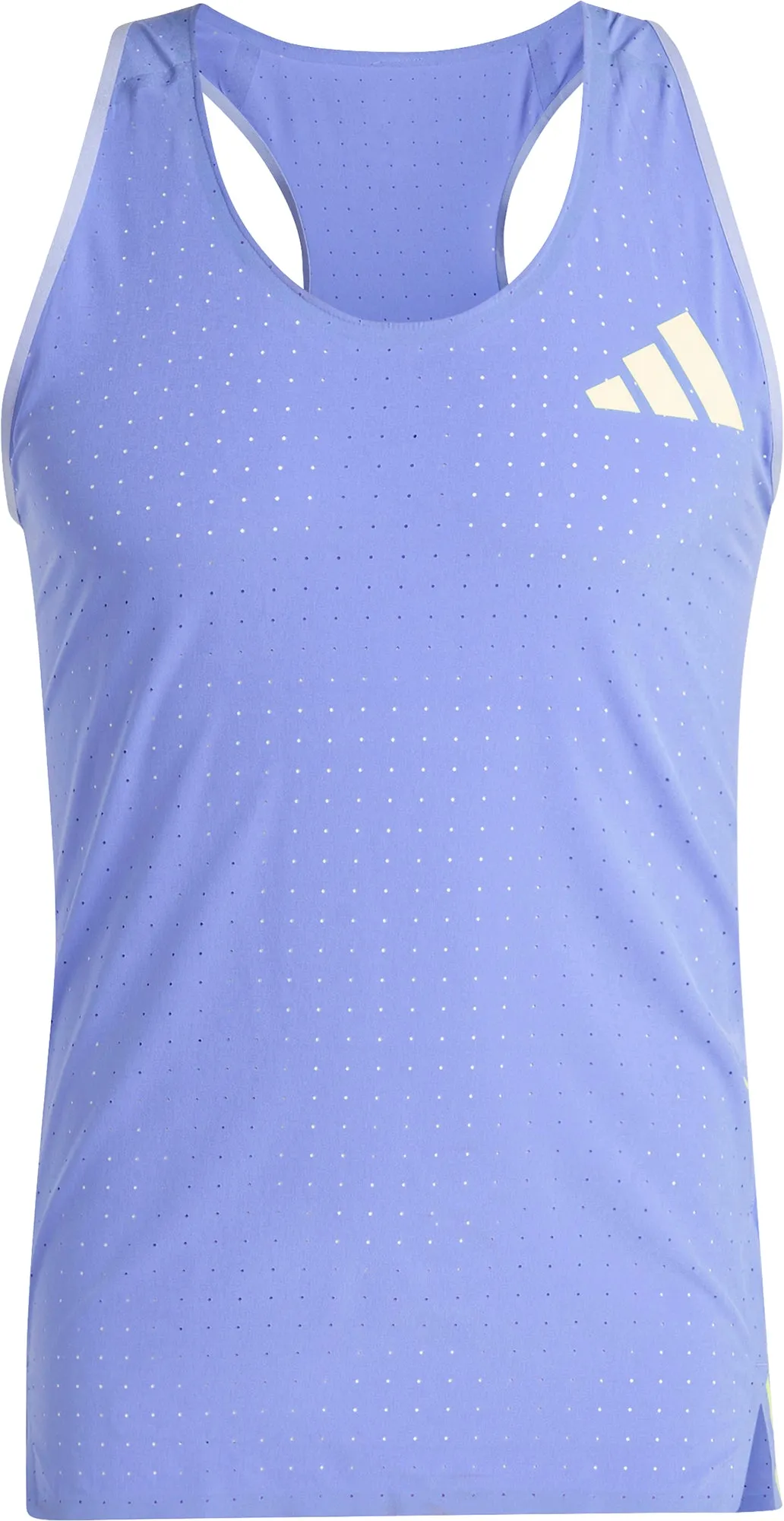 Clothing Adidas  Men adidas Adizero Promo Mens Running Vest - Blue