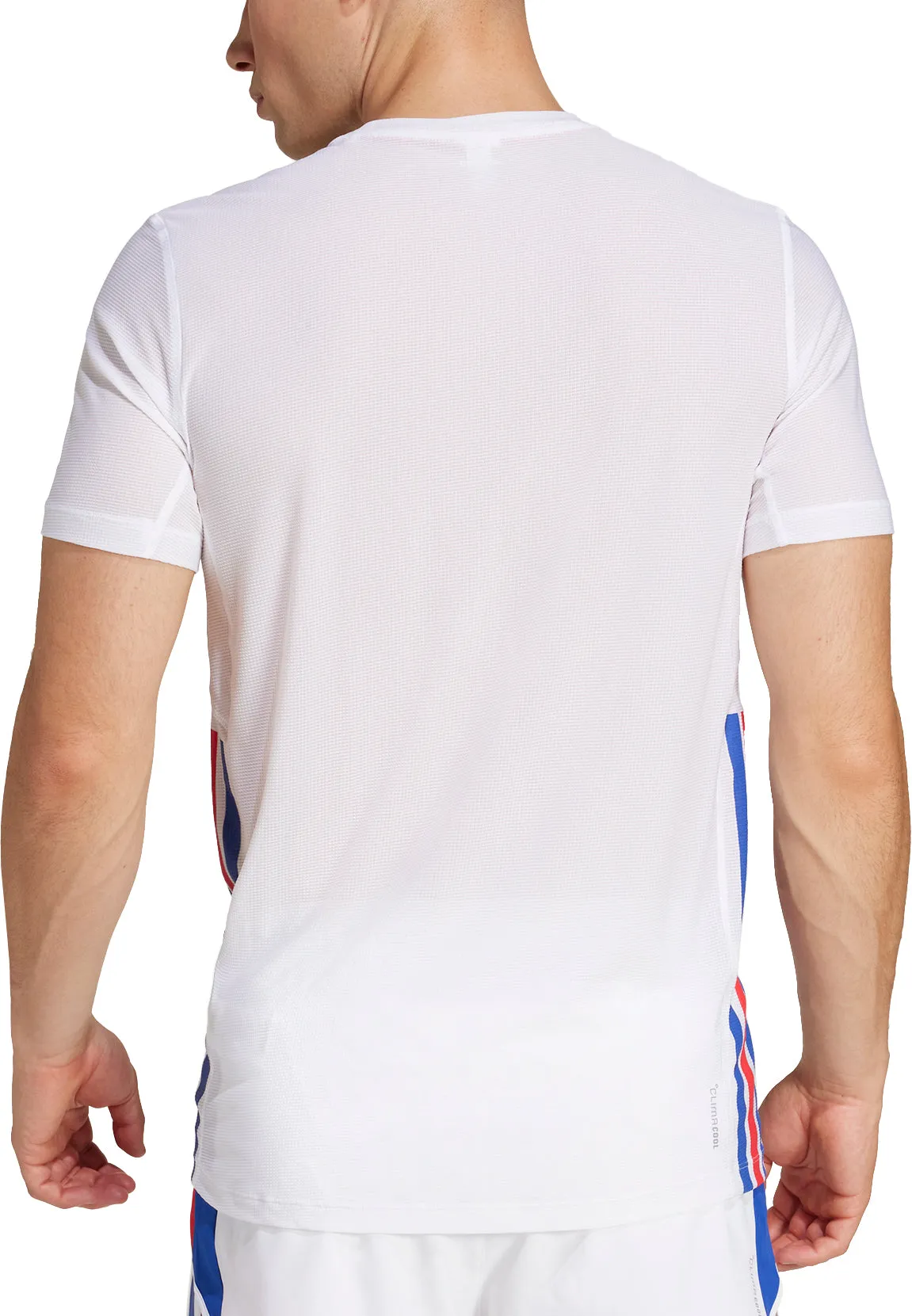 Clothing Adidas  Men adidas Adizero Retro Short Sleeve Mens Running Top - White