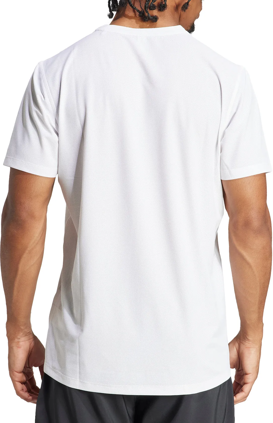 Clothing Adidas  Men adidas Own The Run Short Sleeve Mens Running Top - White