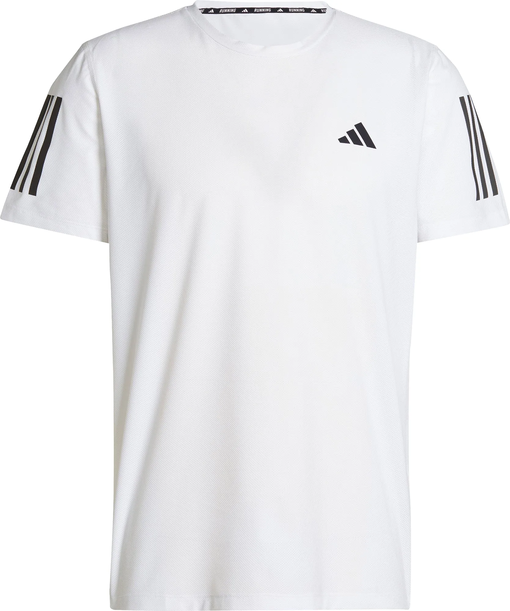 Clothing Adidas  Men adidas Own The Run Short Sleeve Mens Running Top - White
