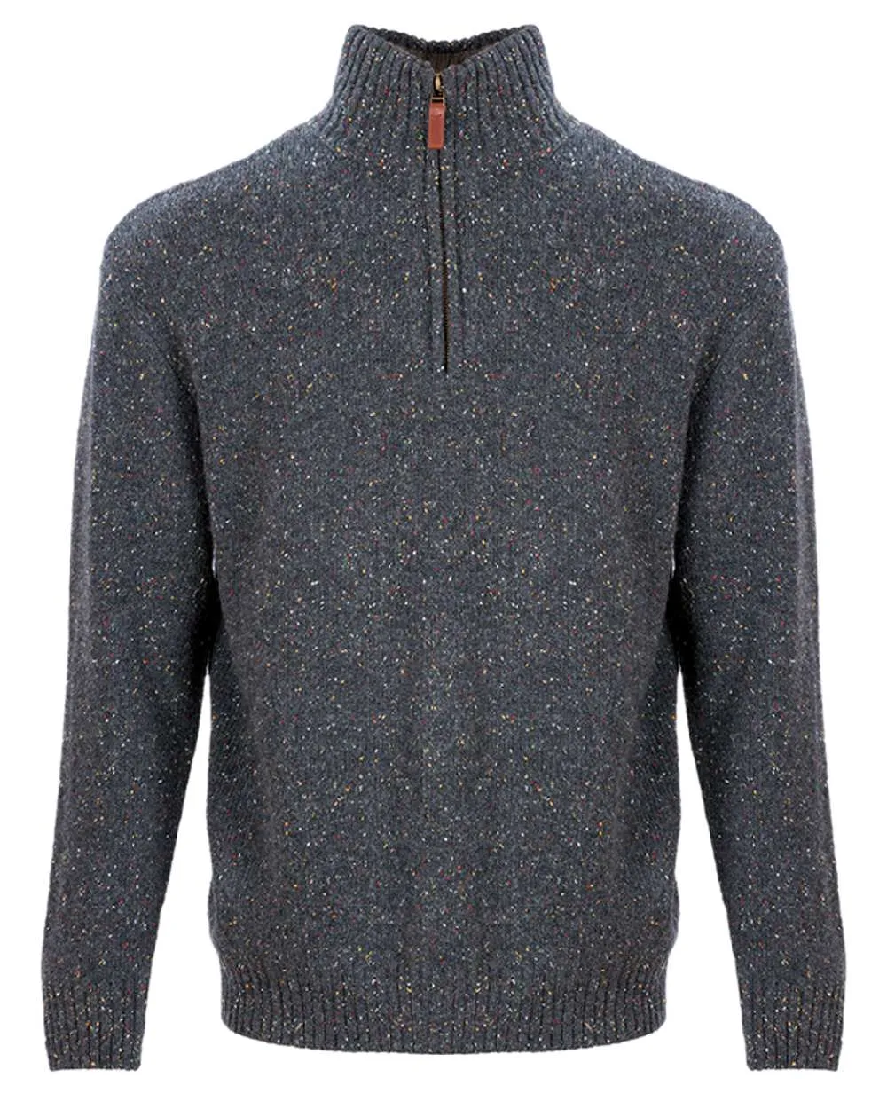 Clothing Aran Woollen Mills Aran Wool Zip Neck Sweater