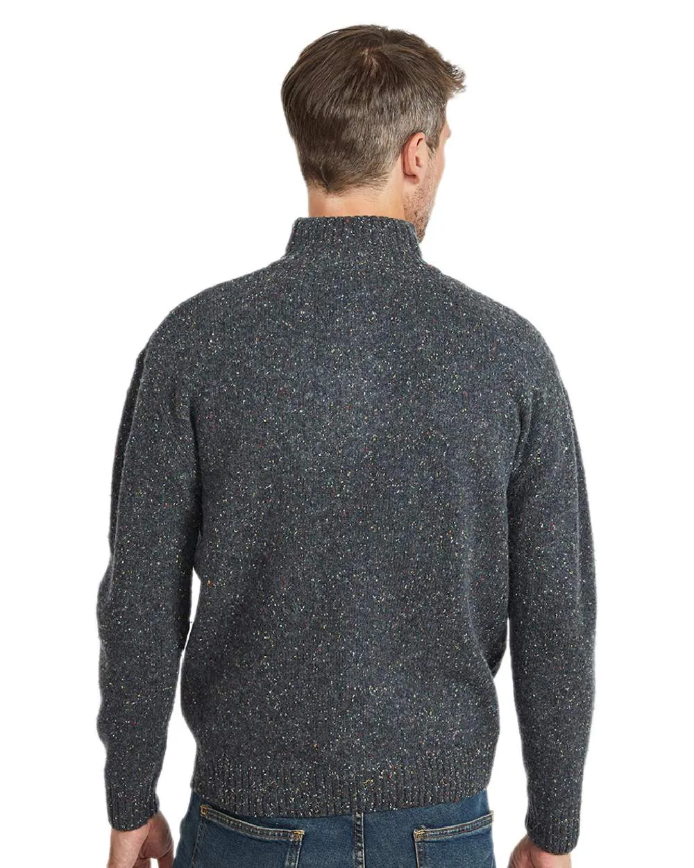 Clothing Aran Woollen Mills Aran Wool Zip Neck Sweater
