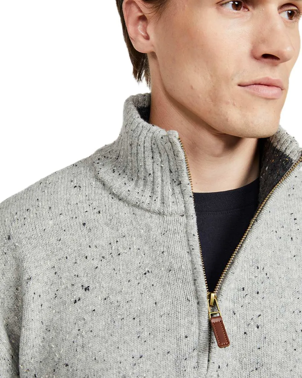 Clothing Aran Woollen Mills Aran Wool Zip Neck Sweater