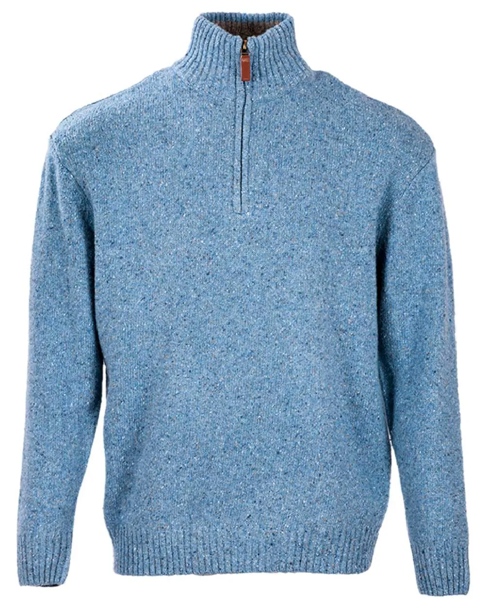 Clothing Aran Woollen Mills Aran Wool Zip Neck Sweater