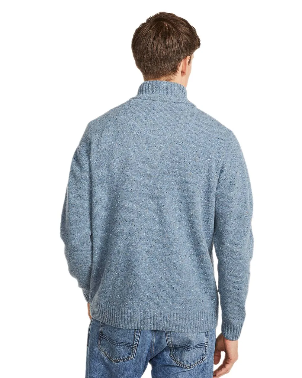 Clothing Aran Woollen Mills Aran Wool Zip Neck Sweater