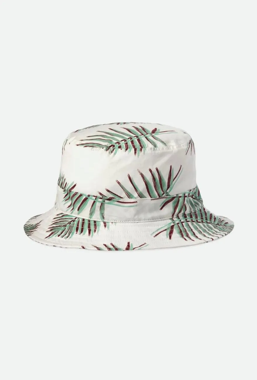 Clothing Brixton Men Beta Packable Bucket Hat - Aloha Off White