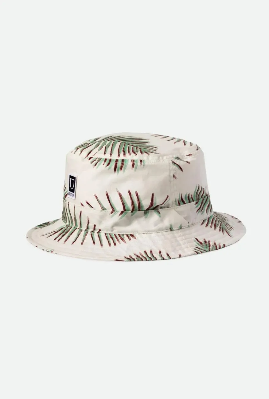 Clothing Brixton Men Beta Packable Bucket Hat - Aloha Off White
