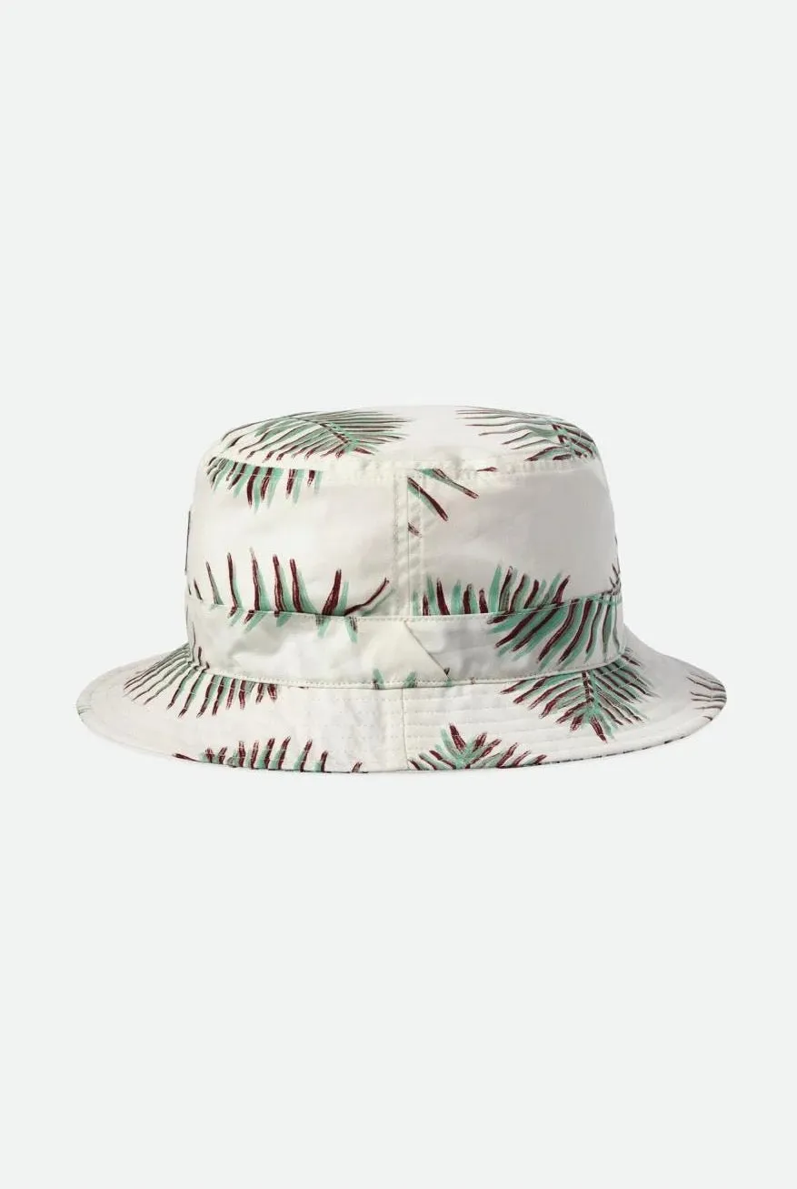 Clothing Brixton Men Beta Packable Bucket Hat - Aloha Off White