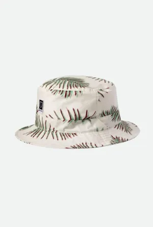 Clothing Brixton Men Beta Packable Bucket Hat - Aloha Off White