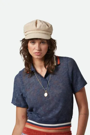 Clothing Brixton Men Retro Mesh Short Sleeve Polo