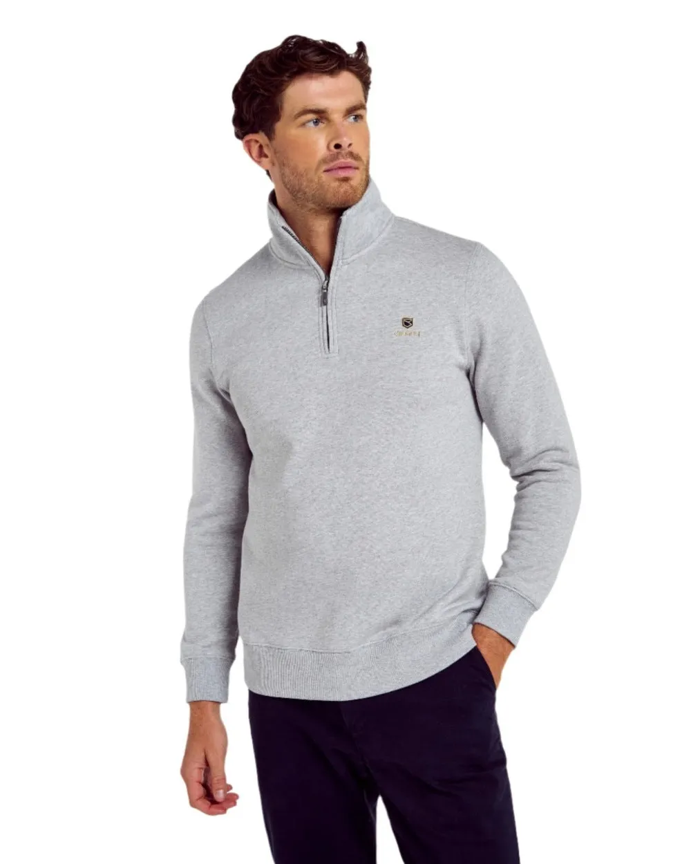 Clothing Dubarry Dubarry Mens Boyce Zip Neck Sweater