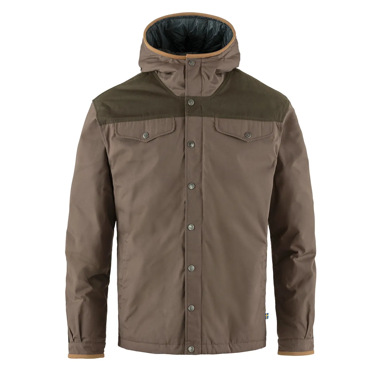 Clothing Fjallravenjackets Men Fjallraven Greenland No. 1 Down Jacket Suede Brown / Dark Olive