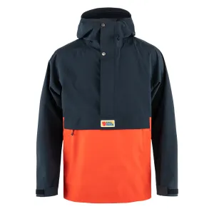 Clothing Fjallravenjackets Men Fjallraven Vardag Hydratic Anorak Dark Navy / Flame Orange