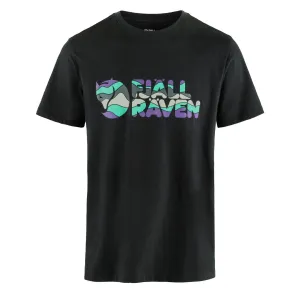 Clothing Fjallraventees Men Fjallraven Multicolor Logo T-shirt Black