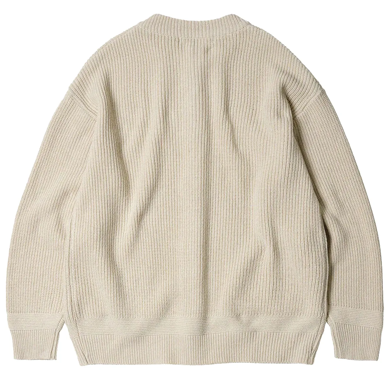 Clothing Frizmworks  Men Frizmworks Heavy Wool Round Cardigan Cream