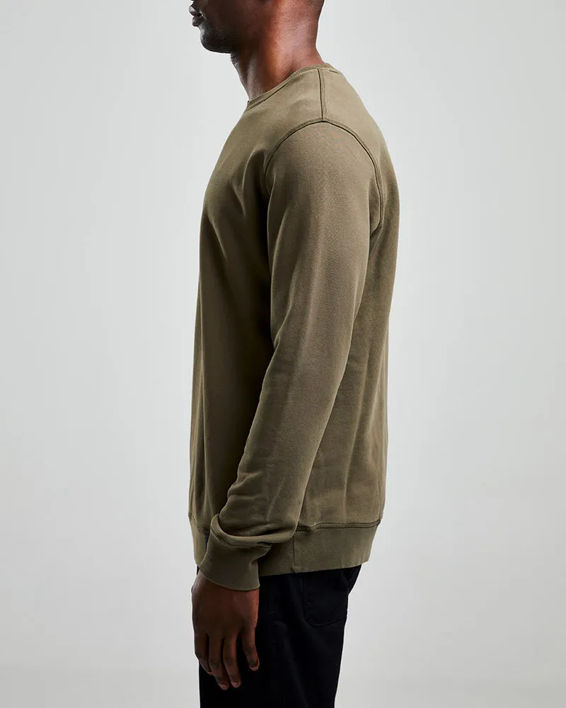 Clothing Left Hand Men Left Hand Crew Sweatshirt Olive