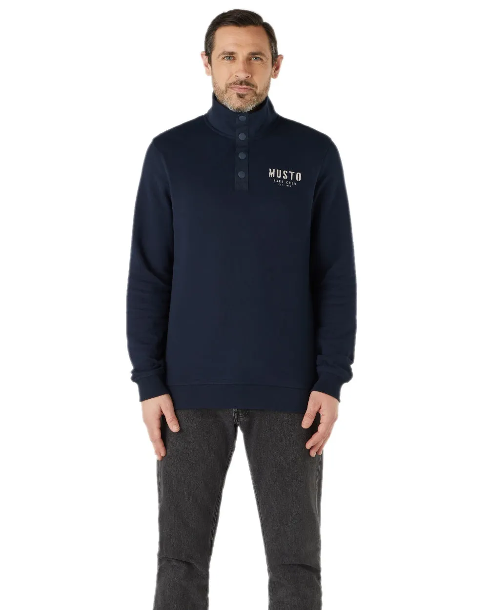 Clothing Musto Musto Mens Marina Half Snap Sweater 2.0